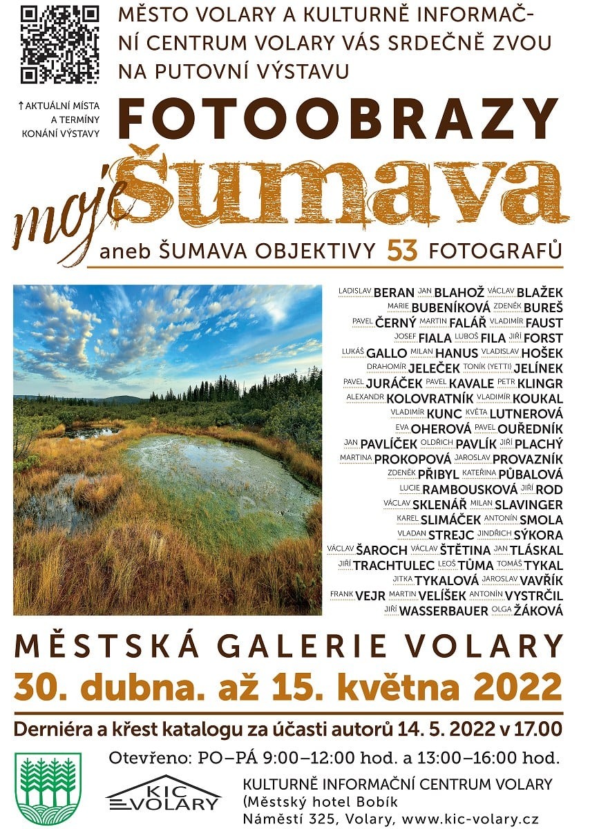 Derniéra výstavy fotoobrazů Moje Šumava