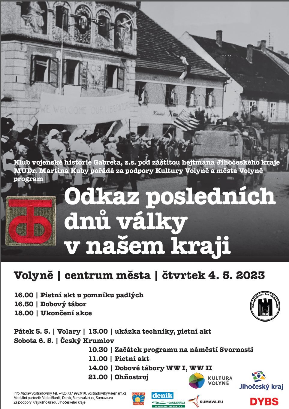 PŘIPOMÍNKA OSVOBOZENÍ VOLAR AMERICKOU ARMÁDOU