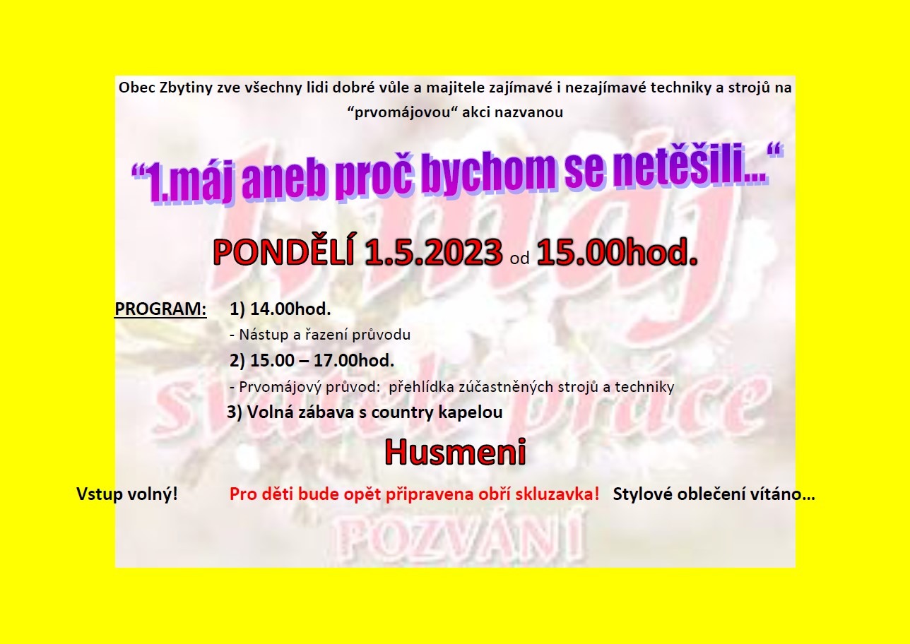 "1.máj aneb proč bychom se netěšili..."