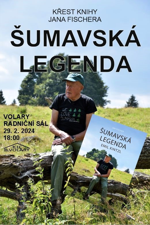 Křest knihy Jana Fischera: Šumavská legenda Emil Kintzl