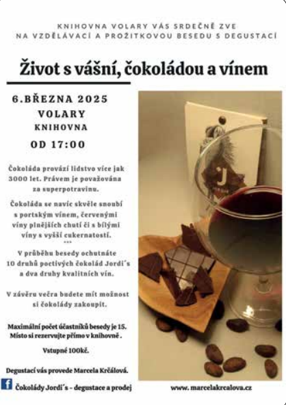 Život s vášní, čokoládou a vínem