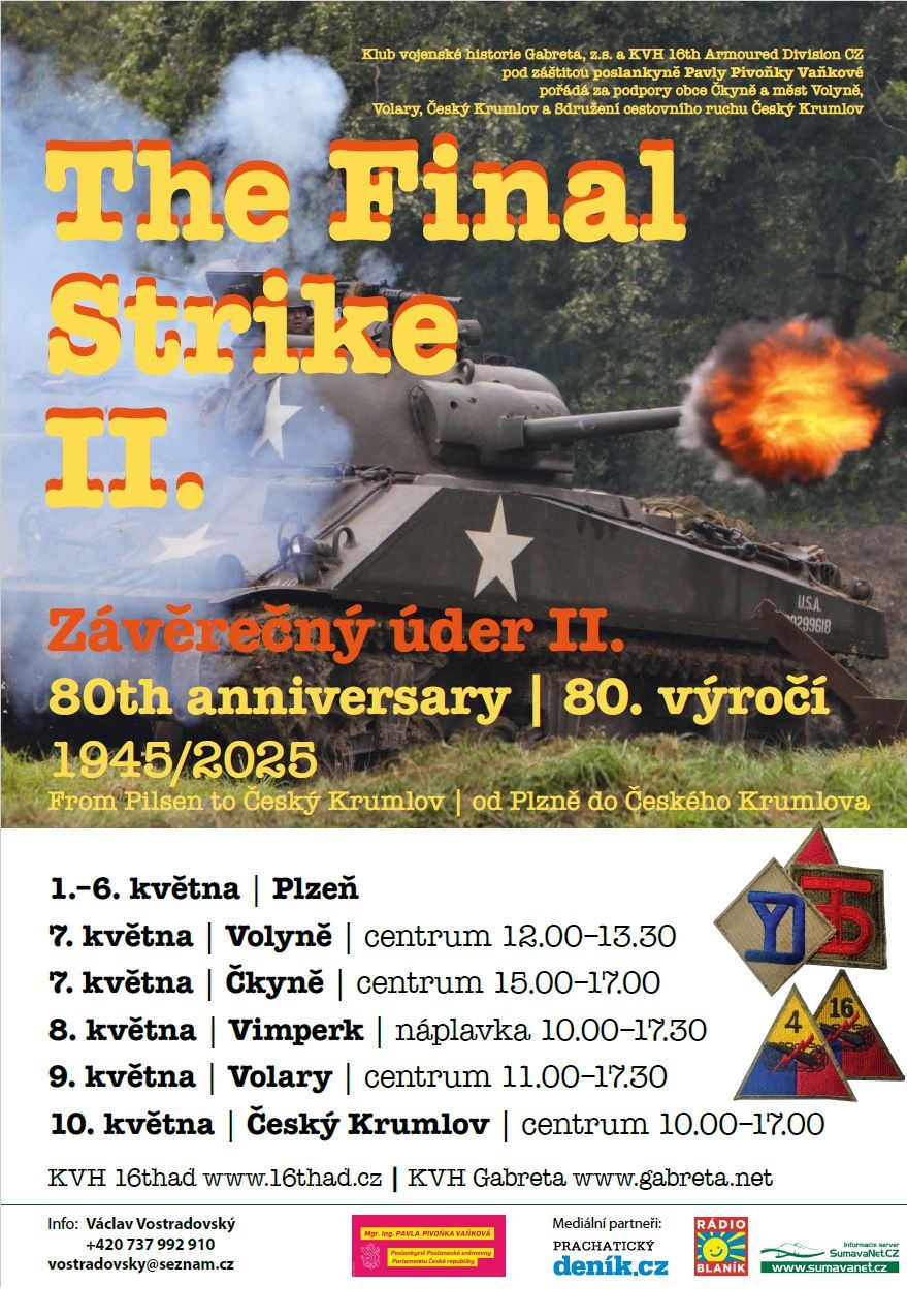 Závěrečný úder II. – 80. VÝROČÍ KONCE II. SVĚTOVÉ VÁLKY 1945/2025
