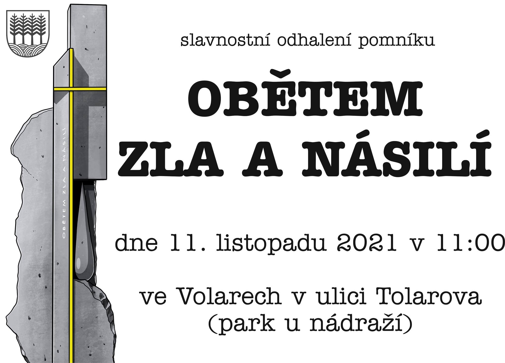 Slavnostní odhalení pomníku obětem zla a násilí