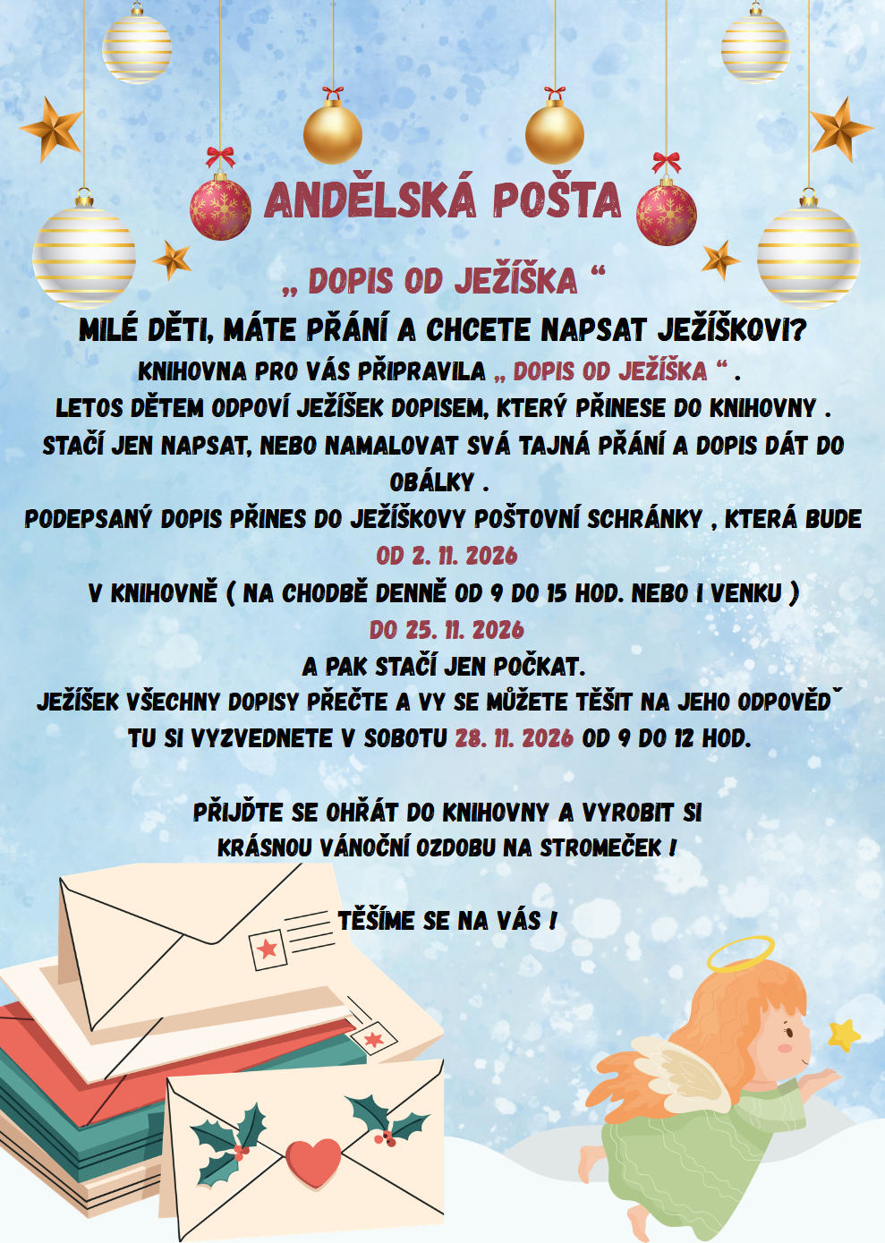 Andělská pošta: Dopis od Ježíška