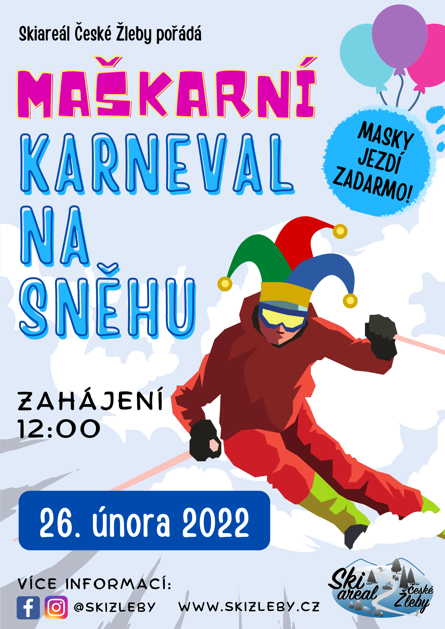 Maškarní karneval na sněhu