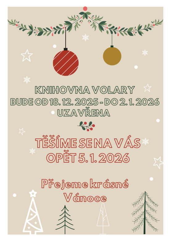 Vánoční provozní doba knihovny